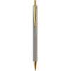 photo-Stylo à bille - Corps raphia beige - Rétractable - Rechargeable - Encre bleue - Miquelrius