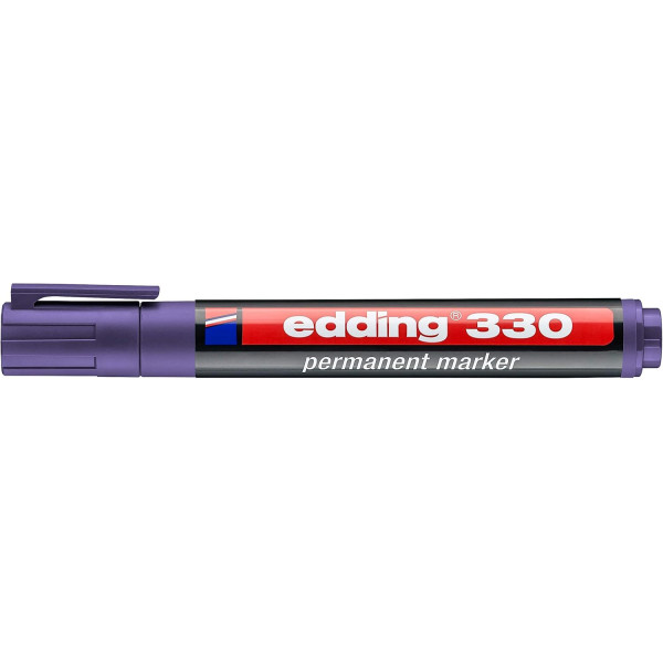 photo-Marqueur - Violet - Indélébile - Permanent - Pointe biseautée 1-5mm - Edding 330