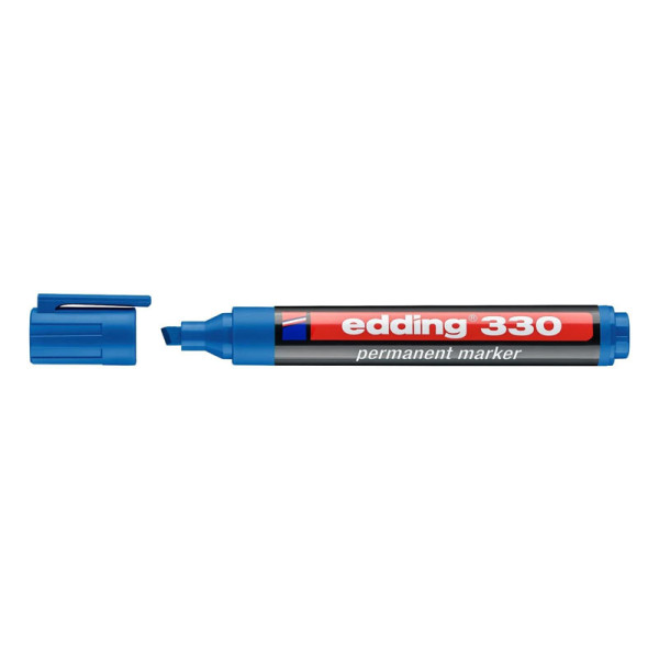 photo-Marqueur - Bleu clair - Indélébile - Permanent - Pointe biseautée 1-5mm - Edding 330