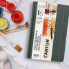 Carnet - Multi techniques - A5 - 14x21,6cm - 54 pages - 220g - Texturé et lisse - Naturel - Canson Graduate