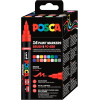 photo-Feutres - POSCA - PC-5BR - Pointe moyenne brush - 16 couleurs - Tous supports