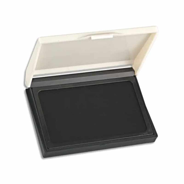 photo-Tampon encreur - Noir - Boitier plastique - 10x7,5cm - Réencrable - Wonday