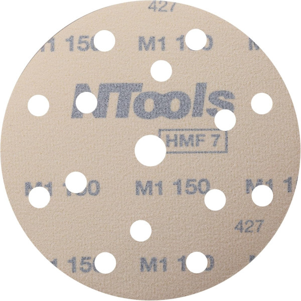 Disque de ponçage - Abrasif - 150mm diamètre - Grain 240 - 100 pièces - Ntools HMF7