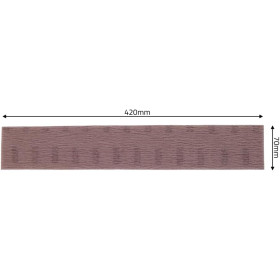 Bandes abrasives pour ponceuse - 70x420mm - Grain P150 - 50 pièces - Ntools - APP
