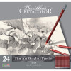 photo-Crayons graphite - 24 pièces de HB à 9H - Boîte métal - Cretacolor Cleos