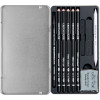 Coffret dessin - 10 pièces - Crayons Nero, Aqua Monolith, estompes et gomme - Cretacolor Deep Black