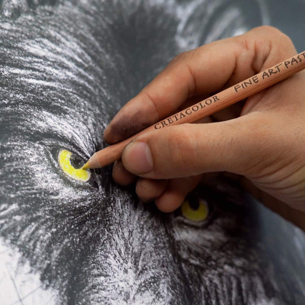 Coffret dessin - 25 pièces - Crayons beaux-arts + pastels + fusains + mines - Cretacolor Wolf Box