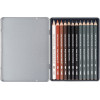 Coffret dessin - 12 pièces - Crayons de couleur + graphite - Cretacolor X Mega Drawing