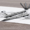 Coffret dessin - 15 pièces - Crayons graphite + bâtons graphite + accessoires - Cretacolor Silver Box