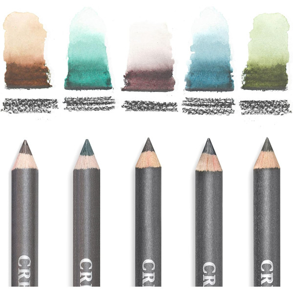 Crayons de couleur aquarelle - Boîte de 6 pièces - Beaux-arts - Cretacolor Aquagraph