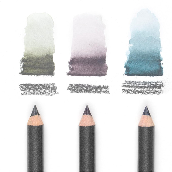 Crayons graphite et couleur aquarelle - Boîte de 6 pièces - Beaux-arts - Cretacolor Watercolor graphite