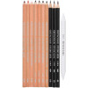 Crayons graphite + fusain + estompe - Beaux-arts - 11 pièces - Cretacolor Artist Studio