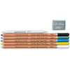 Crayons pastel - 5 couleurs + estompe + gomme mie de pain - Cretacolor Fine Art