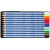 Crayons de couleur aquarelle - Boîte métal - 12 couleurs - Cretacolor - Marino