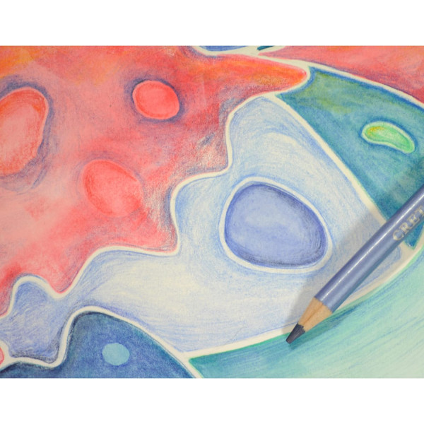 Crayons de couleur aquarelle - Boîte métal - 12 couleurs - Cretacolor - Marino