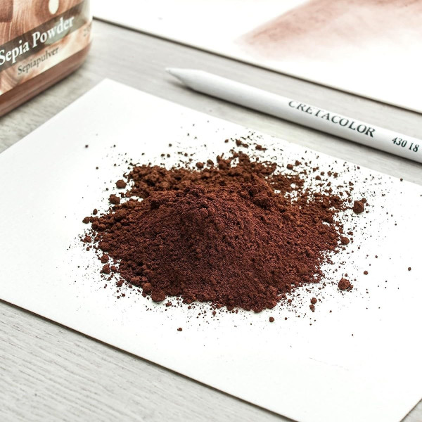 Pigment en poudre - Sépia - Beaux-arts - Extra-fine - Pot 230g - Cretacolor