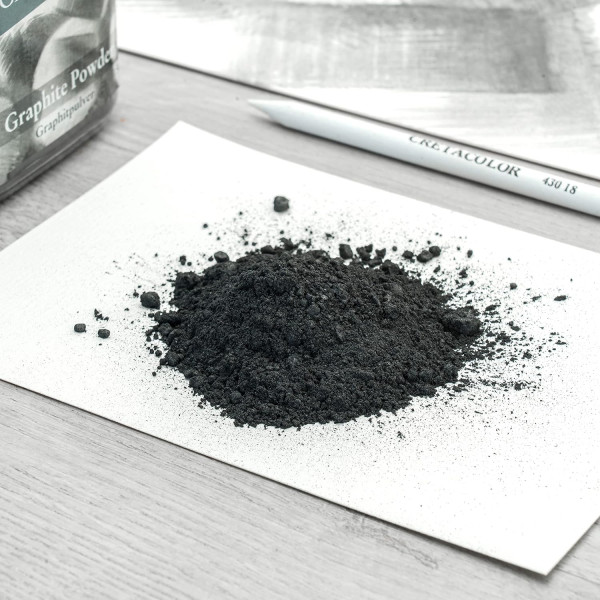 Graphite powder, 150 g in clear plastic
