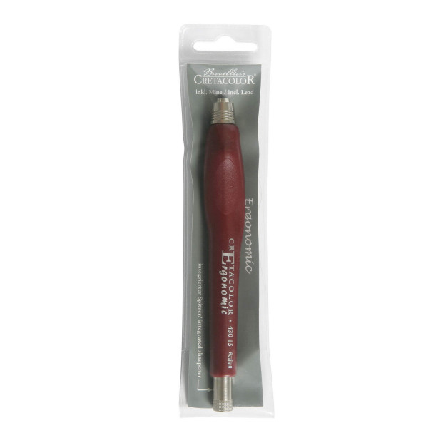 Porte-crayon - Pour mines graphite - Métal - Ergonomique - Cretacolor