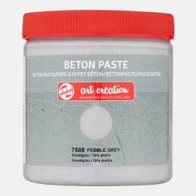 photo-Peinture - Pâte à effet béton - Gris perle - Opaque - Tous supports - Pot 250ml - Art Création