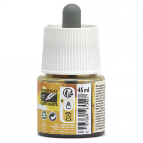 Encre aquarelle - Jaune indien - 42 - Illustration, BD, manga, calligraphie - Colorex - Pébéo - 45ml