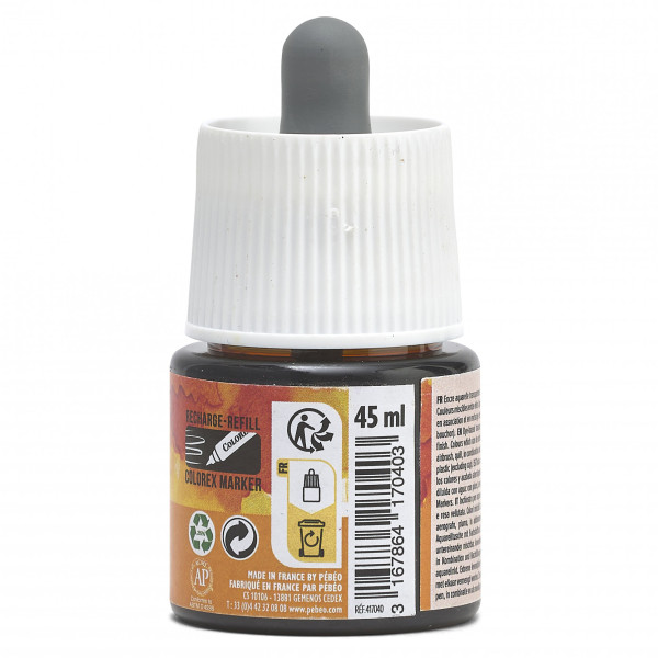 Encre aquarelle - Safran - 40 - Illustration, BD, manga, calligraphie - Colorex - Pébéo - 45ml