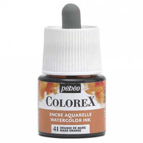 photo-Encre aquarelle - Orange de Mars - 41 - Illustration, BD, manga, calligraphie - Colorex - Pébéo - 45ml