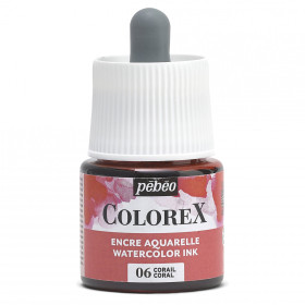 photo-Encre aquarelle - Corail - 06 - Illustration, BD, manga, calligraphie - Colorex - Pébéo - 45ml