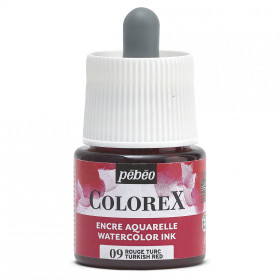 photo-Encre aquarelle - Rouge turc - 09 - Illustration, BD, manga, calligraphie - Colorex - Pébéo - 45ml