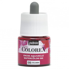 photo-Encre aquarelle - Cyclamen - 08 - Illustration, BD, manga, calligraphie - Colorex - Pébéo - 45ml
