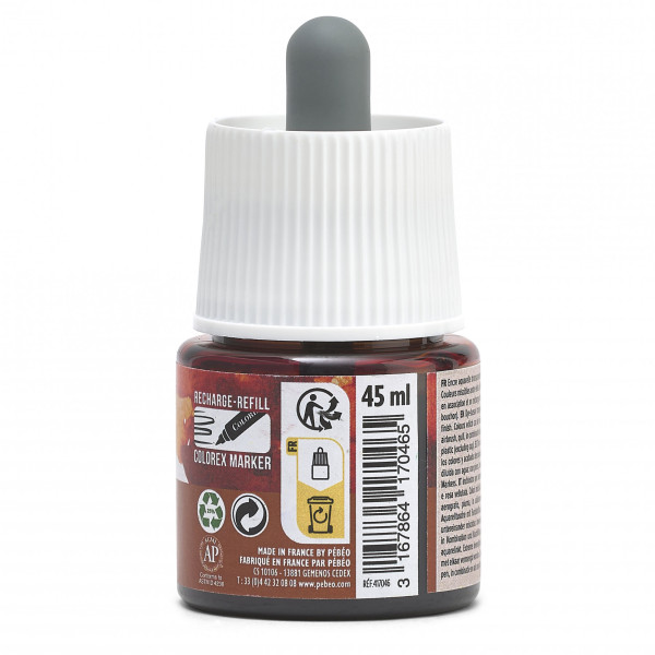Encre aquarelle - Sanguine - 46 - Illustration, BD, manga, calligraphie - Colorex - Pébéo - 45ml
