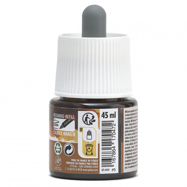 Encre aquarelle - Tabac - 47 - Illustration, BD, manga, calligraphie - Colorex - Pébéo - 45ml