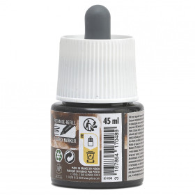 Encre aquarelle - Sépia - 48 - Illustration, BD, manga, calligraphie - Colorex - Pébéo - 45ml
