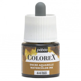 photo-Encre aquarelle - Fauve - 44 - Illustration, BD, manga, calligraphie - Colorex - Pébéo - 45ml