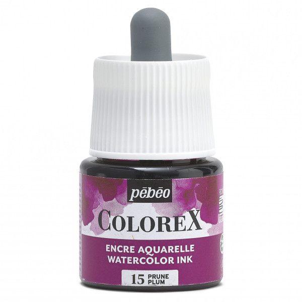 photo-Encre aquarelle - Prune - 15 - Illustration, BD, manga, calligraphie - Colorex - Pébéo - 45ml
