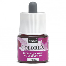 photo-Encre aquarelle - Carmin - 13 - Illustration, BD, manga, calligraphie - Colorex - Pébéo - 45ml