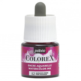 photo-Encre aquarelle - Garance rose - 12 - Illustration, BD, manga, calligraphie - Colorex - Pébéo - 45ml