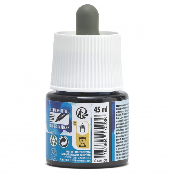 Encre aquarelle - Bleu lumière - 23 - Illustration, BD, manga, calligraphie - Colorex - Pébéo - 45ml