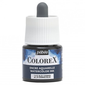 photo-Encre aquarelle - Bleu cosmos - 25 - Illustration, BD, manga, calligraphie - Colorex - Pébéo - 45ml