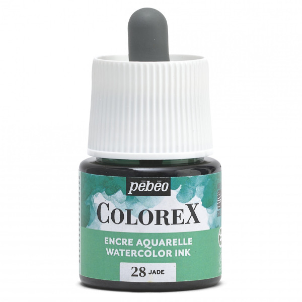 photo-Encre aquarelle - Jade - 28 - Illustration, BD, manga, calligraphie - Colorex - Pébéo - 45ml