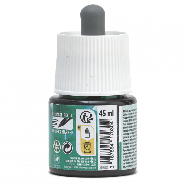 Encre aquarelle - Vert forêt - 30 - Illustration, BD, manga, calligraphie - Colorex - Pébéo - 45ml