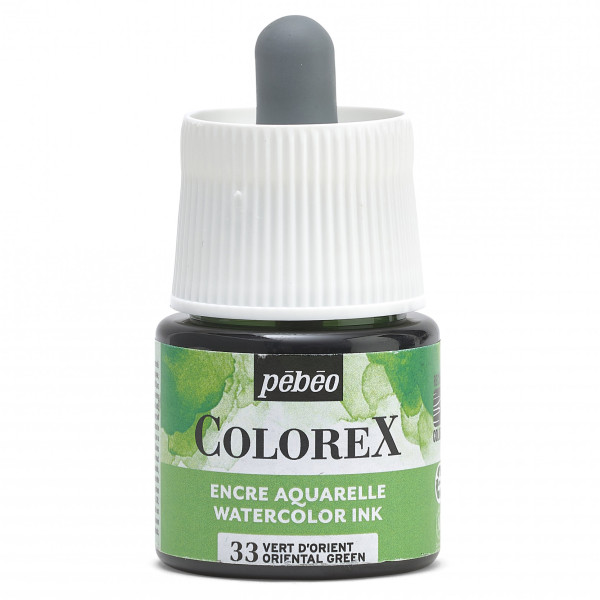 photo-Encre aquarelle - Vert d'Orient - 33 - Illustration, BD, manga, calligraphie - Colorex - Pébéo - 45ml
