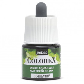 photo-Encre aquarelle - Vert mousse - 35 - Illustration, BD, manga, calligraphie - Colorex - Pébéo - 45ml