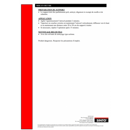 Acheter Bombe de peinture électroménager - Métal - Sinto | à seulement 8,99 €