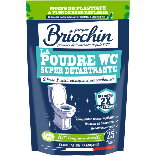 photo-Produit détartrant pour WC - Acide citrique + percarbonate - Nettoie et fait briller - Briochin
