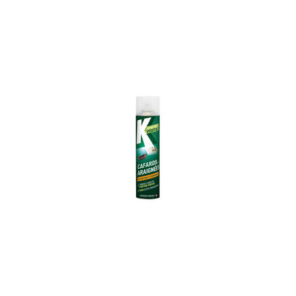 photo-Produit anti cafards et araignées - Action choc et immédiate - A base de pyrèthre végétal - Spray 400ml