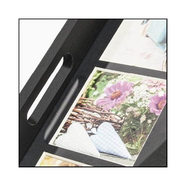 Cadre photo - Plateau - 36x46x6cm - Photos 10x15cm et 10x15cm - Décoration