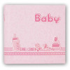 photo-Album photo - Naissance - Rose - 24x24cm - 20 pages - Cadeau - Enfant