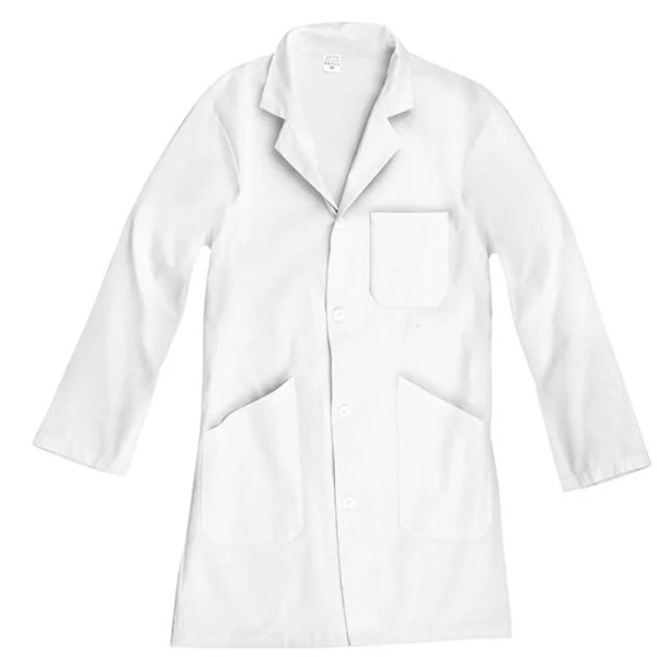 photo-Blouse blanche - Taille XL - Coton - Collège - Lycée - Pour la physique-chimie