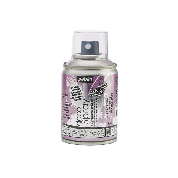 photo-Bombe de peinture - Lilas - Nacré - Pébéo - DecoSpray - 100ml - Tous supports