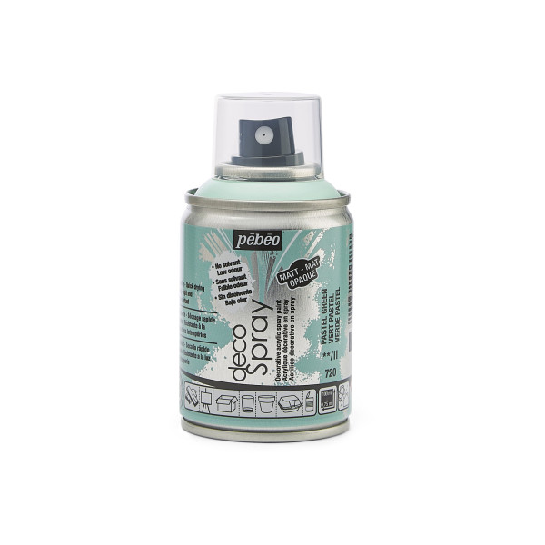 photo-Bombe de peinture - Vert pastel - 720 - Pébéo - DecoSpray - 100ml - Tous supports